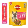 Сухой корм Pedigree для собак мини пород, говядина, 1,2 кг