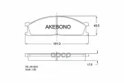 Колодки тормозные дисковые передние NISSAN TERRANO I (WD21) Akebono арт. AN401K