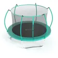 Батут с защитной сеткой PERFETTO SPORT PREMIUM MOVING 14 диаметр 4,27 м зеленый