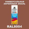Высокоглянцевая акриловая эмаль ONLAK, в баллончике, быстросохнущая, глянцевая, для металла, дерева, бетона, кирпича, спрей 520 мл, RAL8004