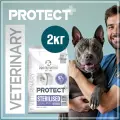 Сухой лечебный корм для стерилизованных собак Flatazor Protect+ Sterilised, ветеринарная диета, поддержка функций кожи при дерматозах, поддержание идеального веса, Франция, 2кг.