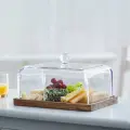 Доска для сервировки сыра со стеклянной крышкой Square