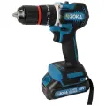 Дрель-шуруповерт ударный Zoka (бесщеточный дв, 21В, 2 акб 2 Ач, кейс, набор )