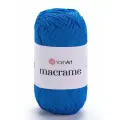 Пряжа Macrame YarnArt, тём. голубой - 139, 100% полиэстер, 6 мотков, 90 г, 130 м.