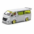 Машинка Tarmac Works 1/43 Toyota Hiace Widebody Grey Diecast Scale Model Car