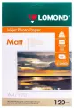 Фотобумага для струйной печати А4, 100 листов LOMOND, 120 г/м2, односторонняя, матовая