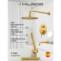 MILACIO Душевая система встраиваемая Ultra MCU.150. GD золото