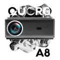 Проектор QUORO A8 с поддержкой 4K, портативный, Wi-Fi, Android, для дома и дачи