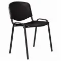 Стул STAFF Iso Plast CF-009, черный каркас, пластик черный, 532569