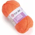 Пряжа YarnArt Flowers Unicolor оранжевый (737), 55%хлопок/45%акрил, 200м, 50г, 5шт