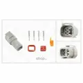 Разъём 4и контактный (ответная часть 7804445)(комплектация 4-pin, фиксатор, уплотнение, кольцевое у TE PARTS 7804442