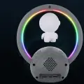 Bluetooth колонка с RGB подсветкой и магнитной левитацией, 360° звук, Астронавт, модель 598B Gold
