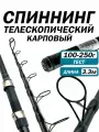 Удилище карповое телескопическое Tele Karp, 3.3 метра