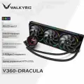 VALKYRIE-V360Dracula, радиатор с водяным охлаждением, круглый IPS-экран с диагональю 2,1 дюйма, черный