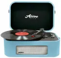 Виниловый проигрыватель Alive Audio STORIES Turquoise c Bluetooth
