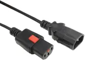 Кабель питания C13 - C14, 1.8м, Filum (FL-PC-C13F/C14F-C1-1.8-BK)