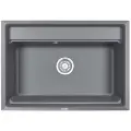 KS-7301, алюминиум, кухонная мойка GRANULA, кварц
