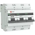 Выключатель автоматический модульный 3п D 125А 10кА ВА 47-100 PROxima EKF mcb47100-3-125D-pro