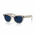 Умные очки Ray-Ban Skyler, фотохромные линзы Clear/Sapphire Transitions, оправа Shiny Chalky Gray