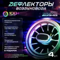 Дефлекторы (сопло) воздуховода в стиле Mercedes AMG RGB с подсветкой