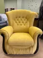 Под заказ Кресло Versal Фаворит, микровелюр, цвет-желтый SENSEY MIMOSA 87 x 100 x 100 см