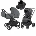 Коляска 3 в 1 Carrello Epica Space Grey с автолюлькой люлькой и прогулочным блоком