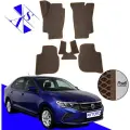 Автомобильные коврики EVA/ЕВА/ЭВА для Volkswagen Polo VI / Фольксваген Поло 6 2020 – н. в. коричневый коричневый