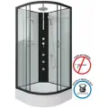 Душевая кабина Niagara Classic 90x90 NG-6701-14BKTG средний поддон, стекло прозрачное, профиль черный