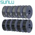 SUNLU PETG Filament, Gray+Black, 1.75mm,10PCS,13KG, with detachable spool.enhanced toughness and is suitable for 3D printers
