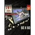 Нарды деревянные большие Волки 60 см подарочные