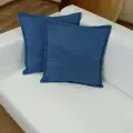 Комплект декоративных наволочек Вельвет, размер 40х40 см, светло-синий