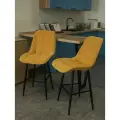 Терри Стул полубарный для кухни горчица / 2шт