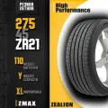 Летние шины 275/45ZR21 110YXL ZMAX ZEALION