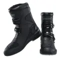 Мотоциклетные ботинки для верховой езды SCOYCO, мотоциклетные туристические ботинки, ралли, всесезонные мужские Ботильоны из ТПУ с защитой ЕС 39-46 41, MT038WP Black
