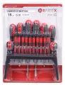 Набор отверток магнитных 18 предметов в органайзере с подвесной полкой, Bartex
