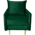 Кресло мягкое с подлокотниками Фьорд зеленое, 74х98х107 см