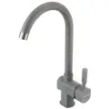 Смеситель AQUATON Лиам 1AX003FCXX230 для мойки, однорычажный, цвет: серый