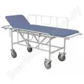 Тележка медицинская Промет МД ТБЛ, для перевозки пациентов, серые, 2 секции, 215х80х85 см