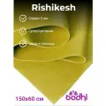 Коврик для йоги фитнеса Rishikesh Ришикеш, желтый, 220 х 60 х 0,45 см, прочный и нескользящий из Германии, Bodhi Бодхи