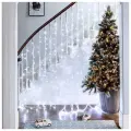 Светодиодный Занавес 1.5*2.2 м, 544 холодных белых LED ламп, прозрачный ПВХ, соединяемый, IP20, SNOWHOUSE