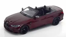 Модель коллекционная MINICHAMPS Bmw M4 convertible 2024 dark red metallic / бмв М4 кабриолет темно-красный