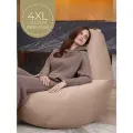 Кресло мешок Laavi Home кресло груша, размер ХXXXL, мебельный велюр, бежевый