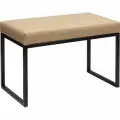 Банкетка GreenWeen ALBA SMART, черный каркас, сидение экокожа цвет Light Beige, 650x350x450 GW-ALBASMART-LEA-650B-LB