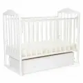 Кроватка для новорожденных BEBIZARO JAMESON DREAM WHITE Универсальный маятник с ящиком (ШхГхВ) 127х69х110 см