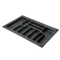 Лоток для столовых приборов Starax, в модуль 800, цвет антрацит (серый)