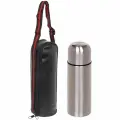Термос КНР металлический 350 мл в черном чехле
