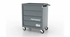 Тележка инструментальная с 4 ящиками, цвет серый, Ferrum 02.004L-9007