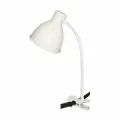 Настольная лампа светильник Лира на прищепке, цоколь E27, 40 Вт, белый матовый, 238884