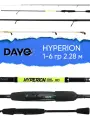 Спиннинг Dayo Hyperion, тест 1-6гр, 2.28м, штекерный, м-л Карбон