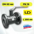 Кран шаровой стальной LD фланцевый DN 65мм PN16, КШ. Ц. Ф. 065.016. Н/П.02, стандартнопроходной